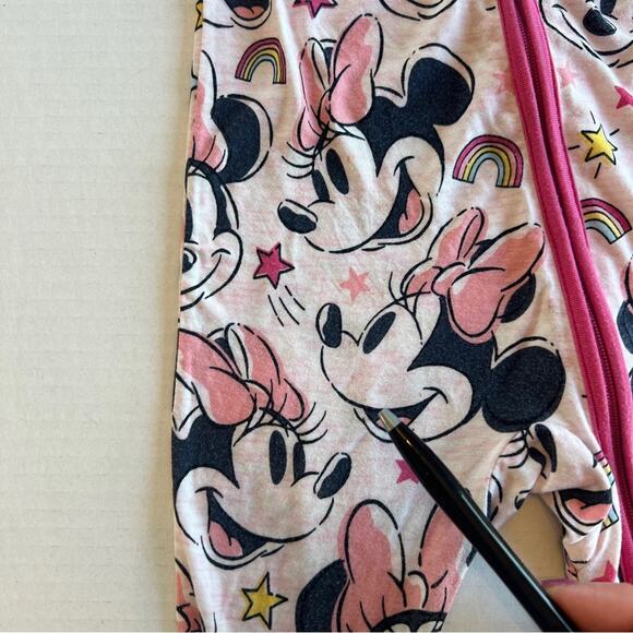 Little Sleepies Disney Minnie Mouse Bamboo Zippy - Picture 5 of 8